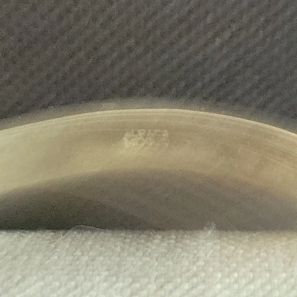 Vintage Alpaca Mexico Abalone Shell Inlay Bangle Bracelet Size 7 Cottagecore